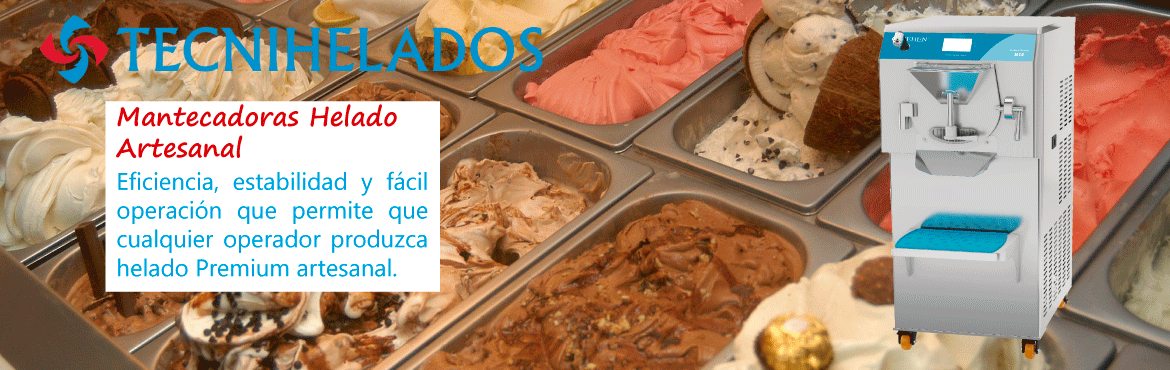 Helado Artesanal Mantecadoras Pasteurizadoras